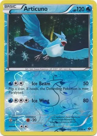 Next Destinies Articuno #27/99 reverse holo